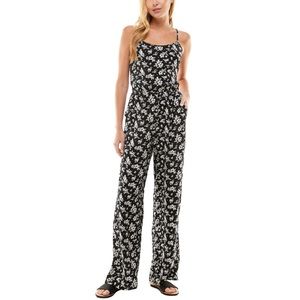Kingston Grey Black/ White Tie Back Jumpsuit, L